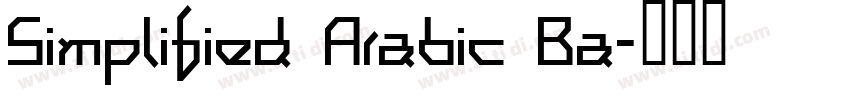 Simplified Arabic Ba字体转换